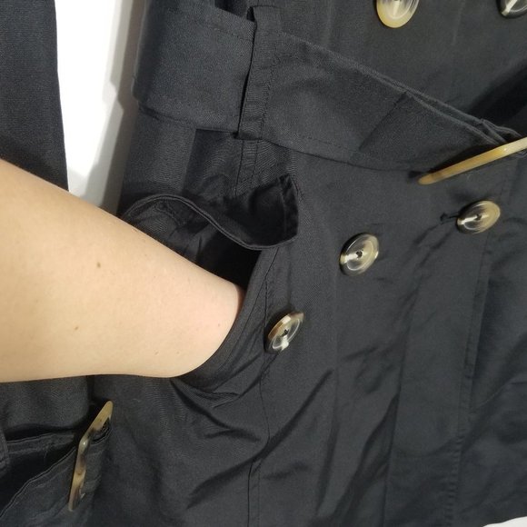 Nygard Black Label Double Breasted Trench Coat Business Classic Belted Timeless - Picture 5 of 12